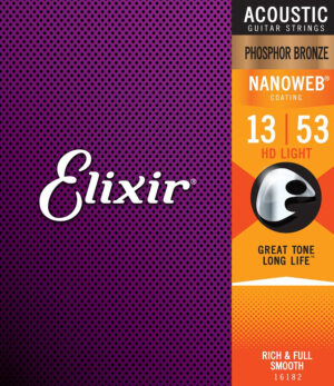 ELIXIR Nanoweb 16182 Phosphor Bronze HD Light 13-53