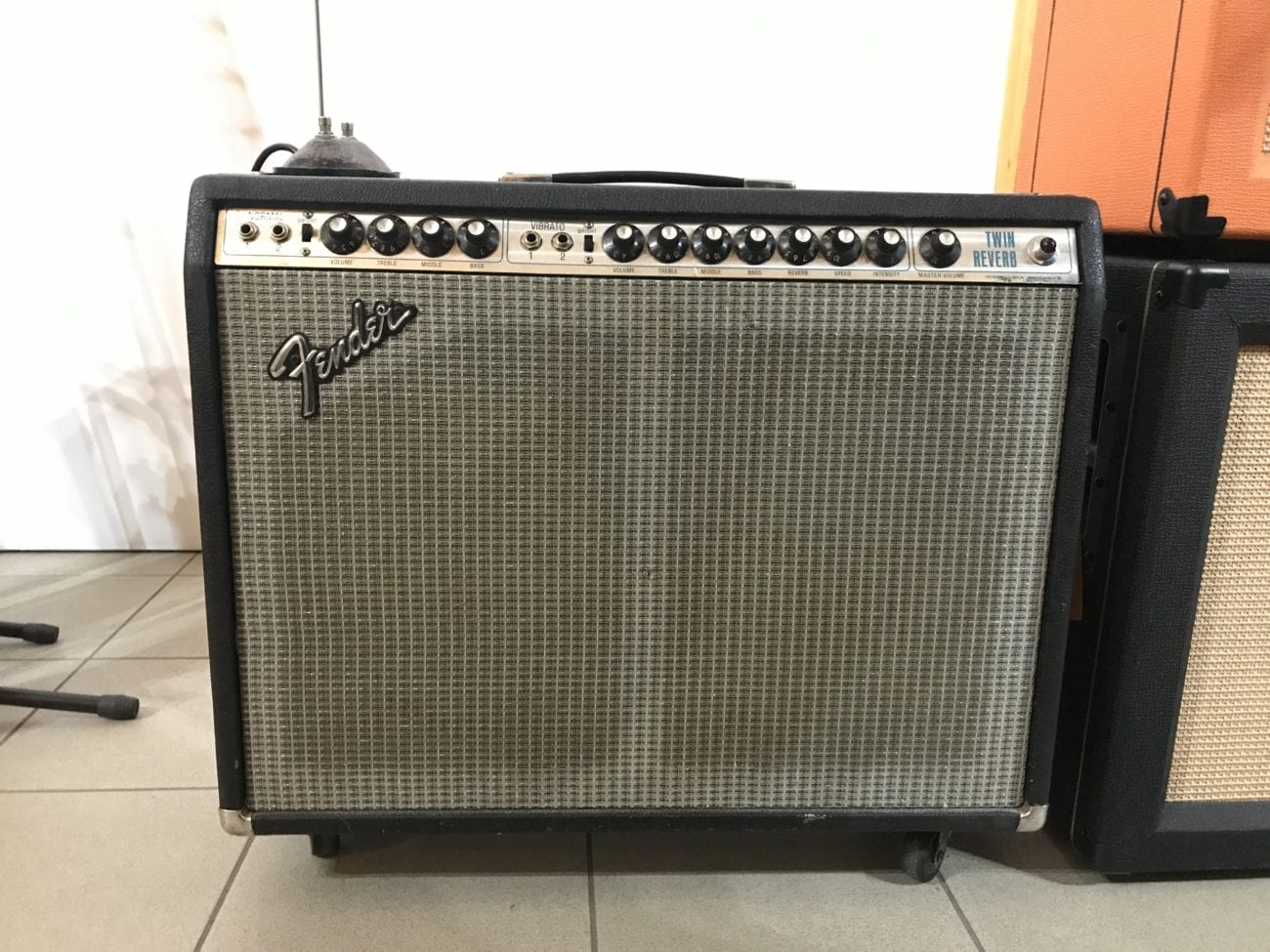 Fender Twin Reverb Silver Face Master Volume 1975 Gas Music