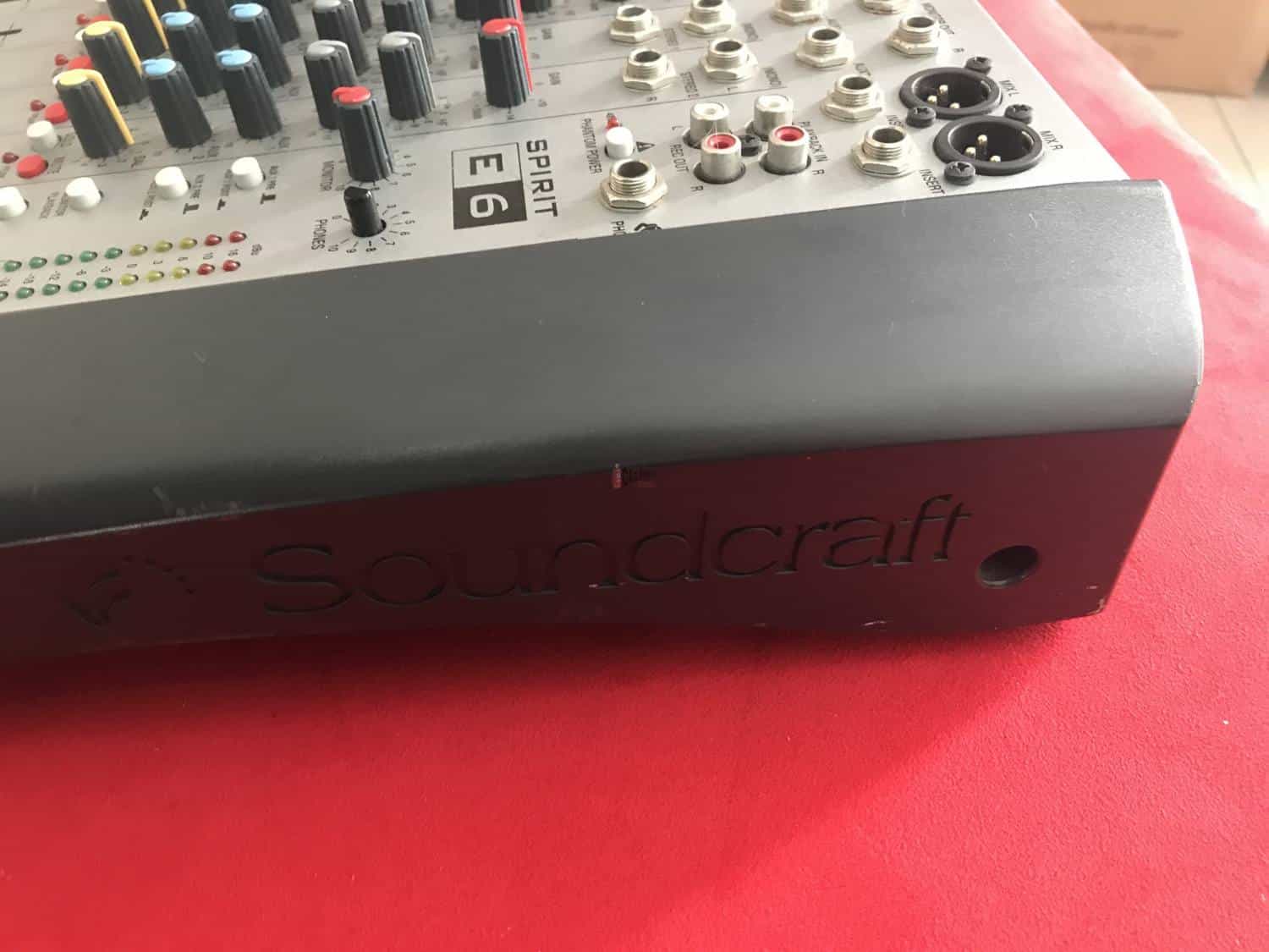 Soundcraft SPIRIT-E6 ミキサー 本体のみ Soundcraft Spirit E6 Professional 6 Channel Audio Mixer - TESTED