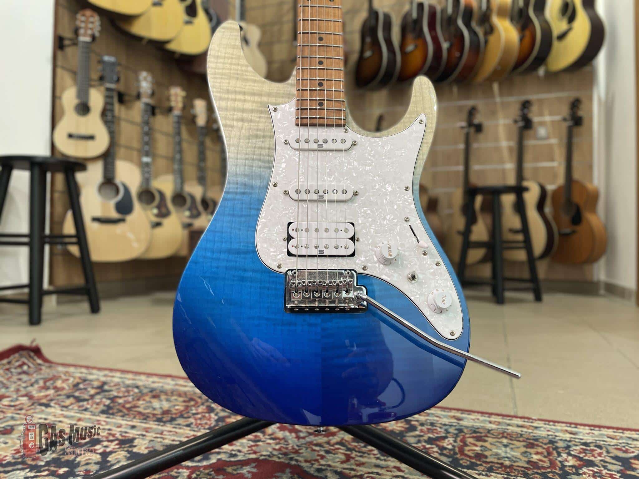 【限界値下げ】Ibanez Premium AZ224F 限定色 BIG Ibanez AZ224F-BIG Premium Blue Iceberg Gradation Electric Guitar
