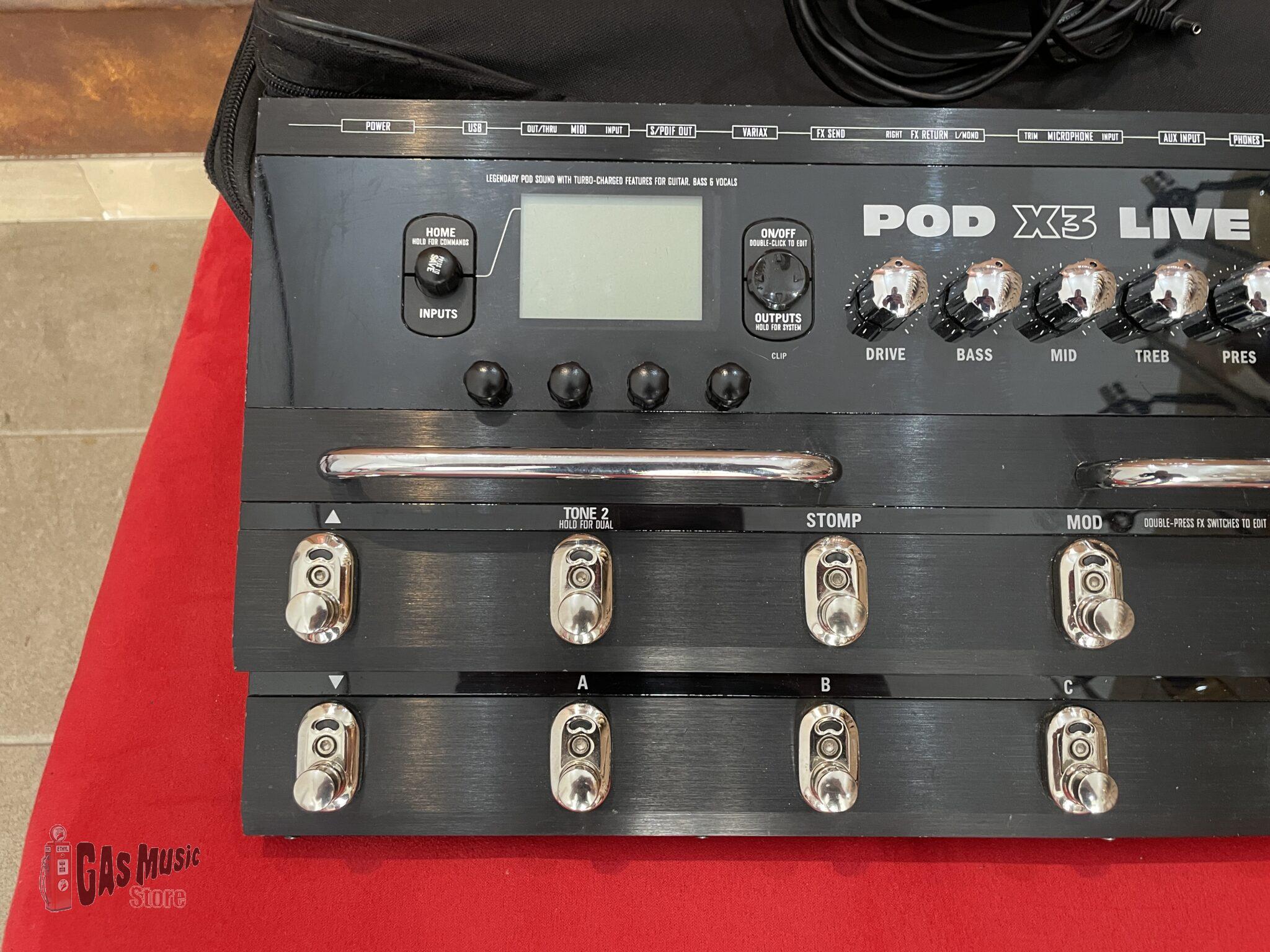 LINE 6 POD X3 Live PEDALIERA PER CHITARRA BASSO E VOCE - Foto 6