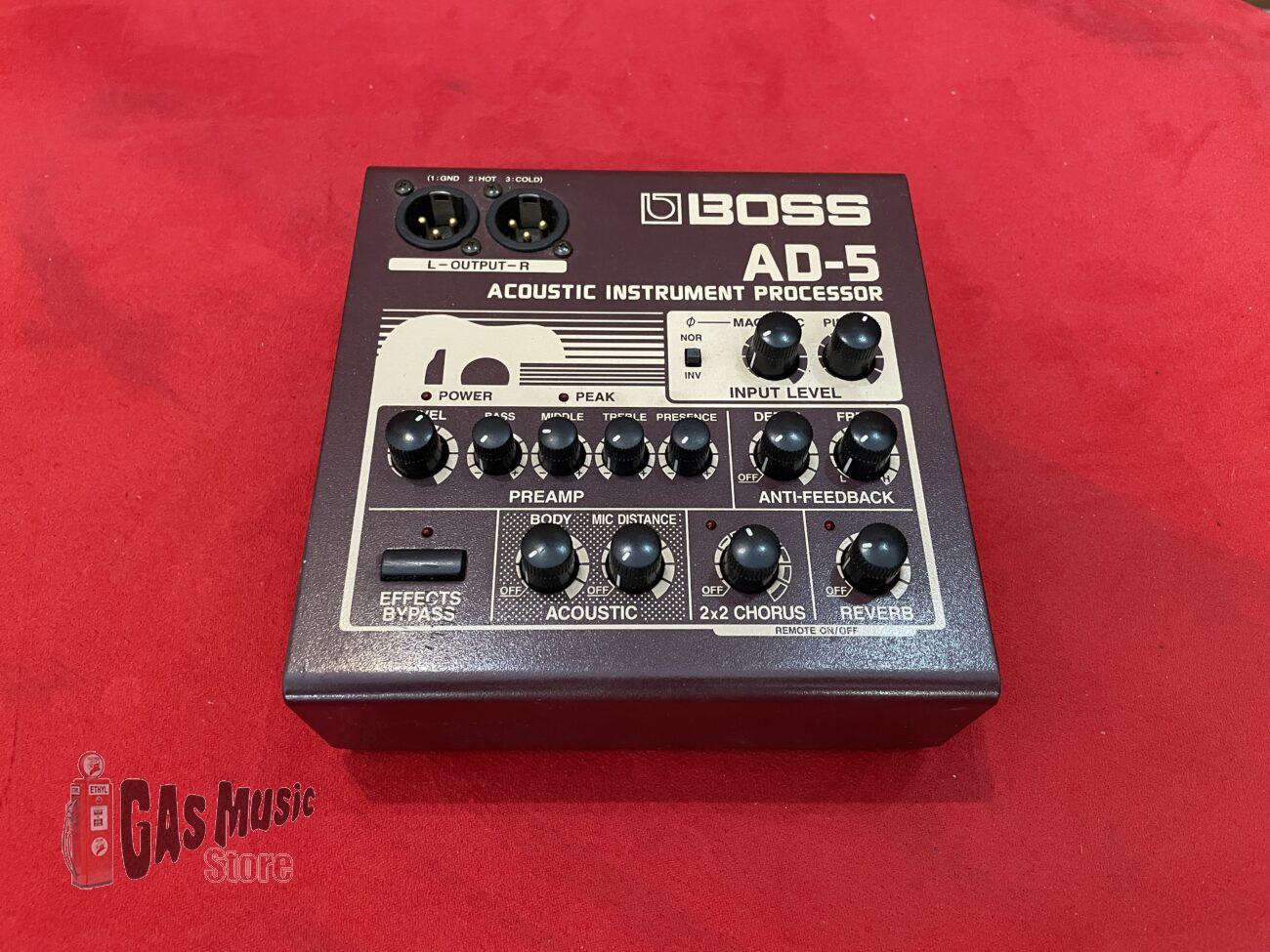 BOSS AD-5 Acoustic Preamp DI アコギ プリアンプ ステレオ対応 動作確認済 AD-5 | Acoustic Instrument Processor - BOSS