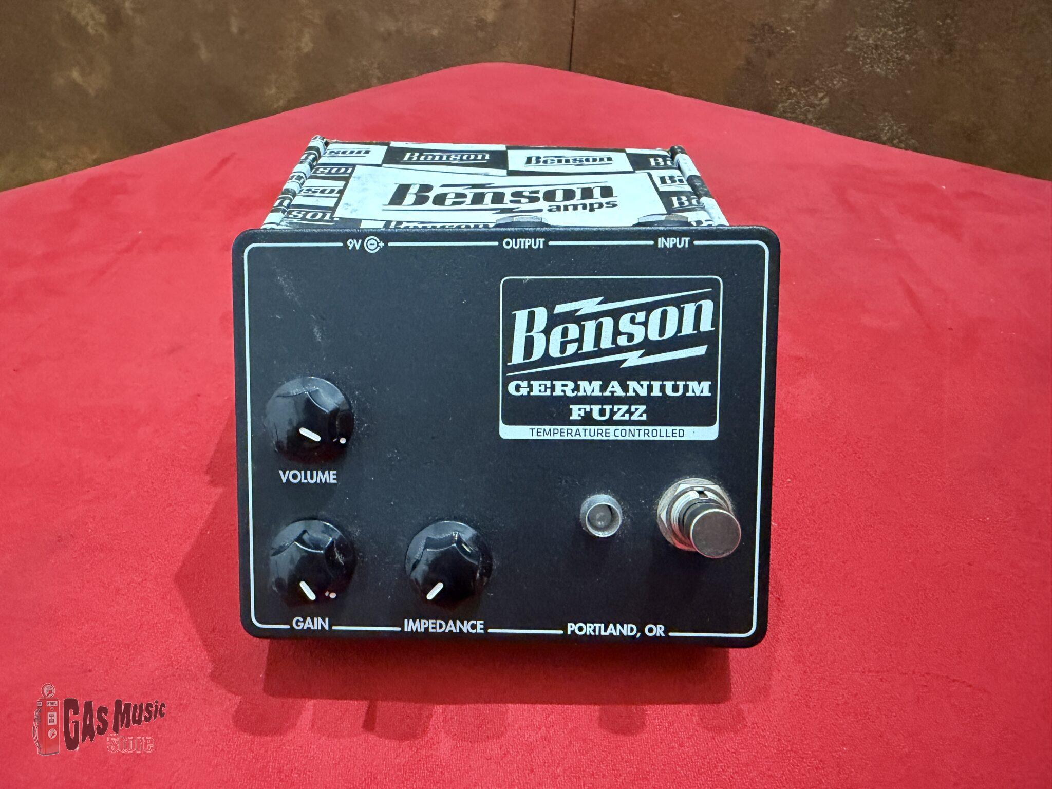 Benson Germanium Fuzz Studio Black (SPEDIZIONE GRATUITA) | Gas Music ...